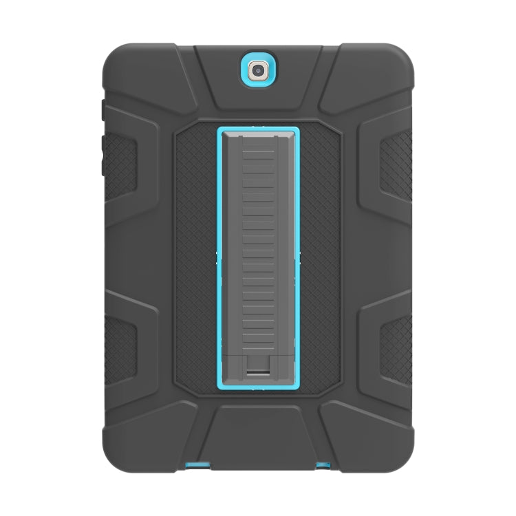 For Samsung Galaxy Tab S2 9.7 T810 C5 Four Corners Shockproof Silicone + PC Protective Case with Holder
