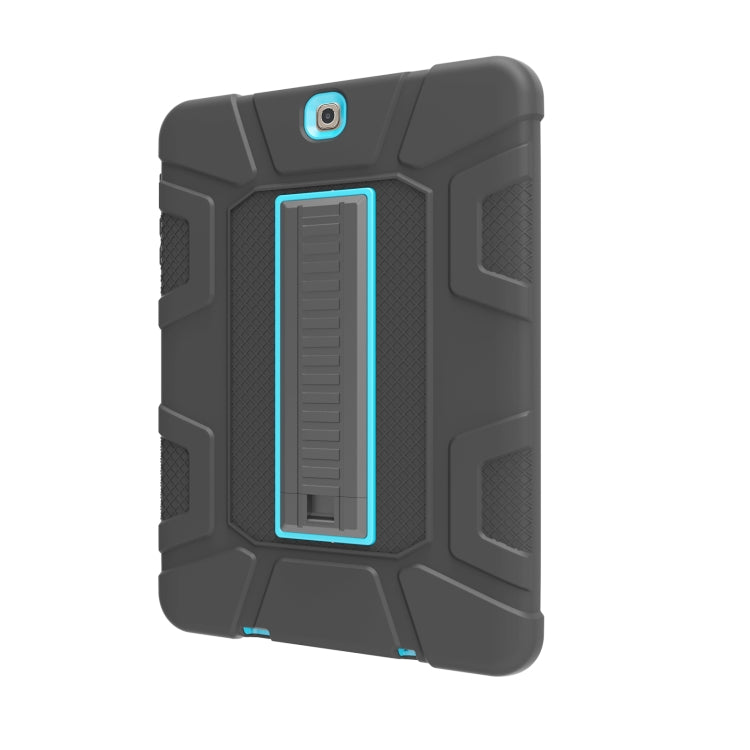 For Samsung Galaxy Tab S2 9.7 T810 C5 Four Corners Shockproof Silicone + PC Protective Case with Holder