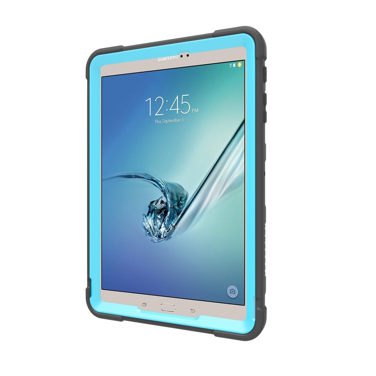 For Samsung Galaxy Tab S2 9.7 T810 C5 Four Corners Shockproof Silicone + PC Protective Case with Holder
