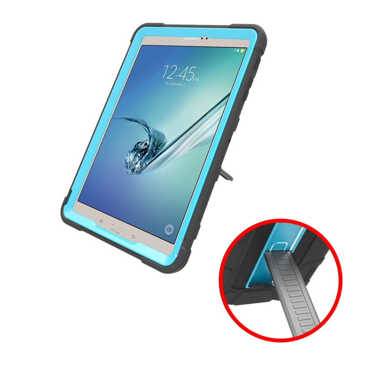 For Samsung Galaxy Tab S2 9.7 T810 C5 Four Corners Shockproof Silicone + PC Protective Case with Holder