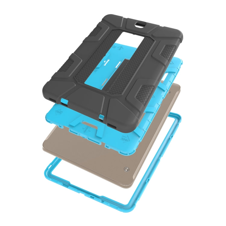 For Samsung Galaxy Tab S2 9.7 T810 C5 Four Corners Shockproof Silicone + PC Protective Case with Holder