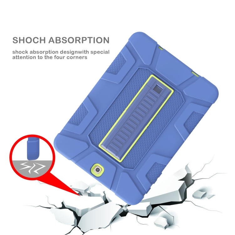 For Samsung Galaxy Tab S2 9.7 T810 C5 Four Corners Shockproof Silicone + PC Protective Case with Holder