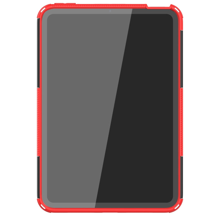 For iPad mini 6 Tire Texture TPU + PC Shockproof Tablet Case with Holder