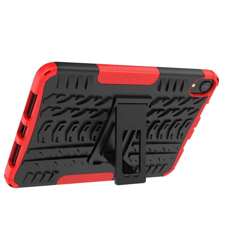 For iPad mini 6 Tire Texture TPU + PC Shockproof Tablet Case with Holder