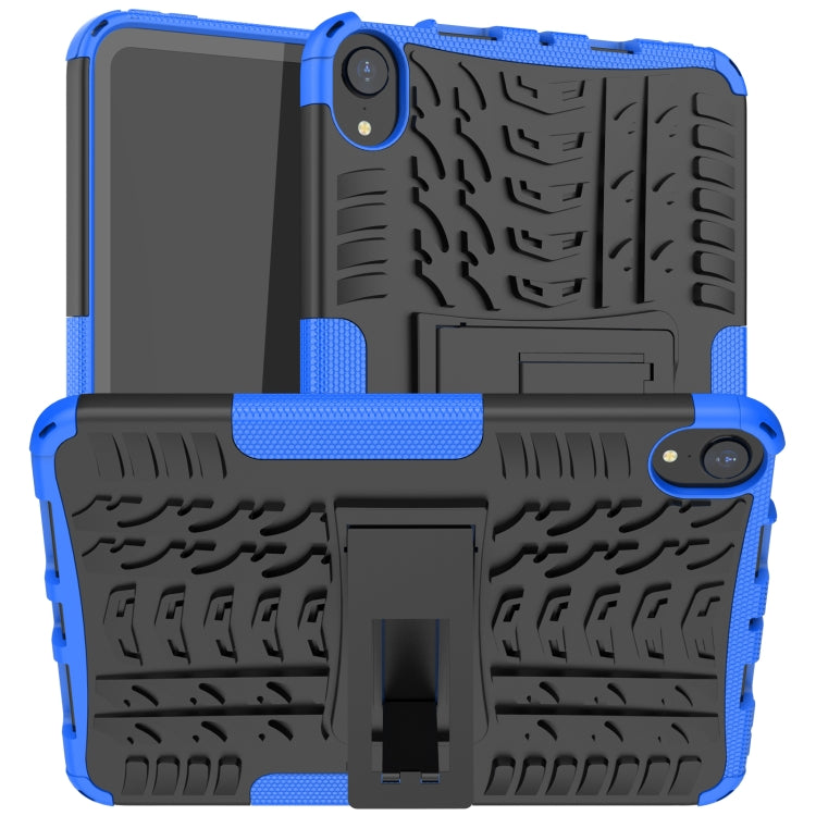 For iPad mini 6 Tire Texture TPU + PC Shockproof Tablet Case with Holder
