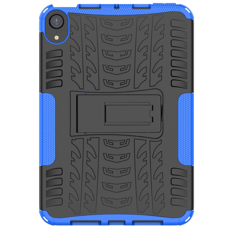For iPad mini 6 Tire Texture TPU + PC Shockproof Tablet Case with Holder