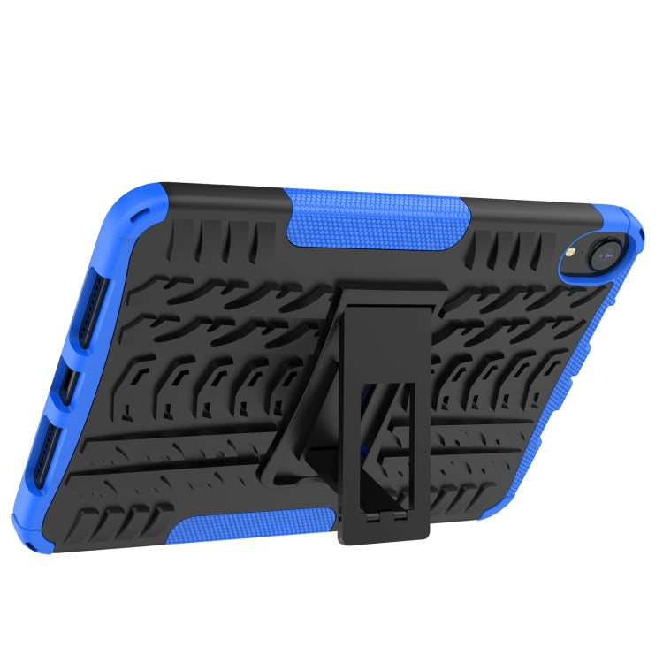 For iPad mini 6 Tire Texture TPU + PC Shockproof Tablet Case with Holder