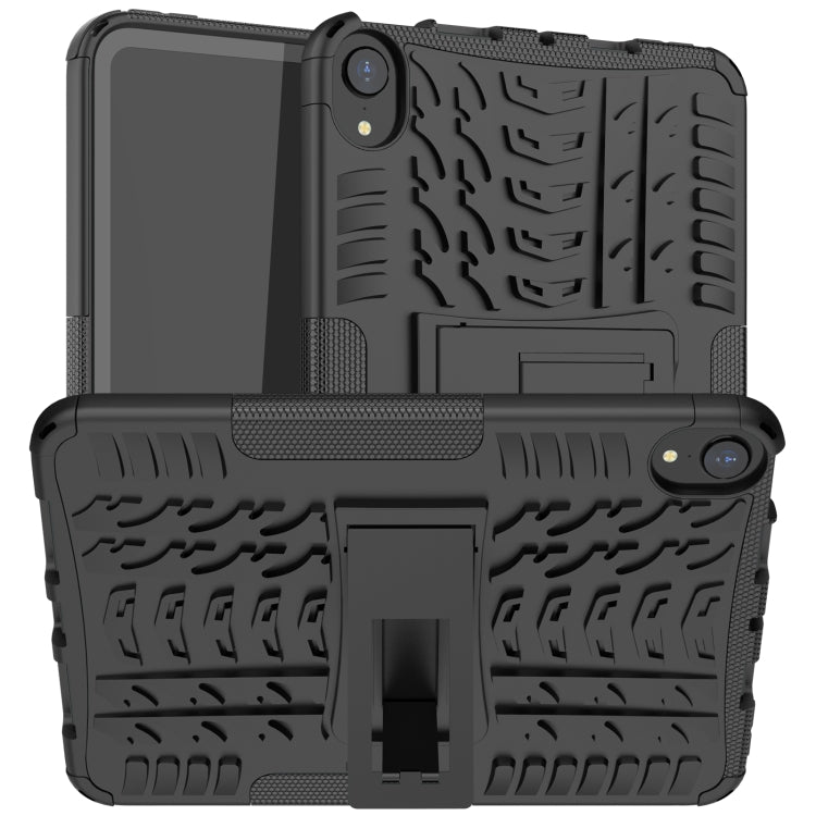 For iPad mini 6 Tire Texture TPU + PC Shockproof Tablet Case with Holder