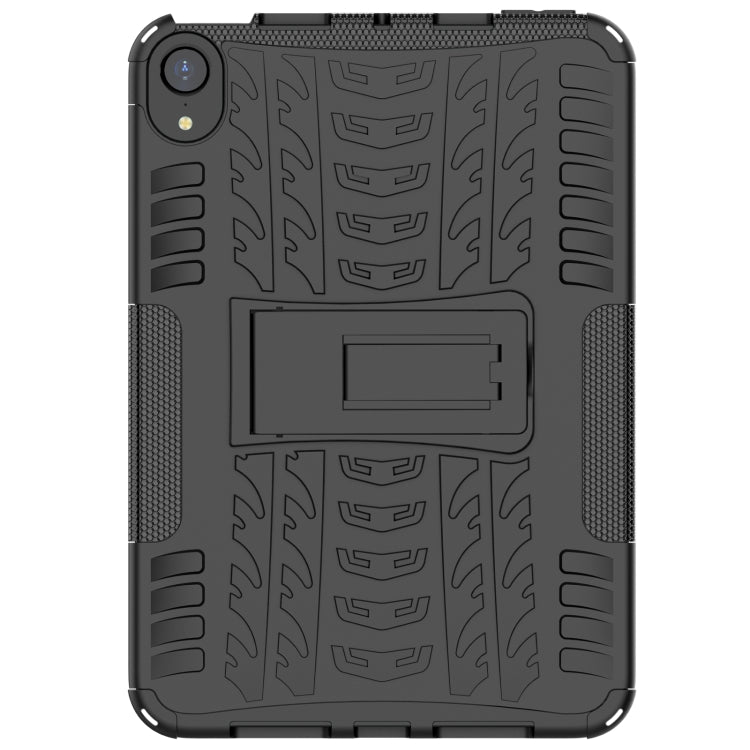 For iPad mini 6 Tire Texture TPU + PC Shockproof Tablet Case with Holder