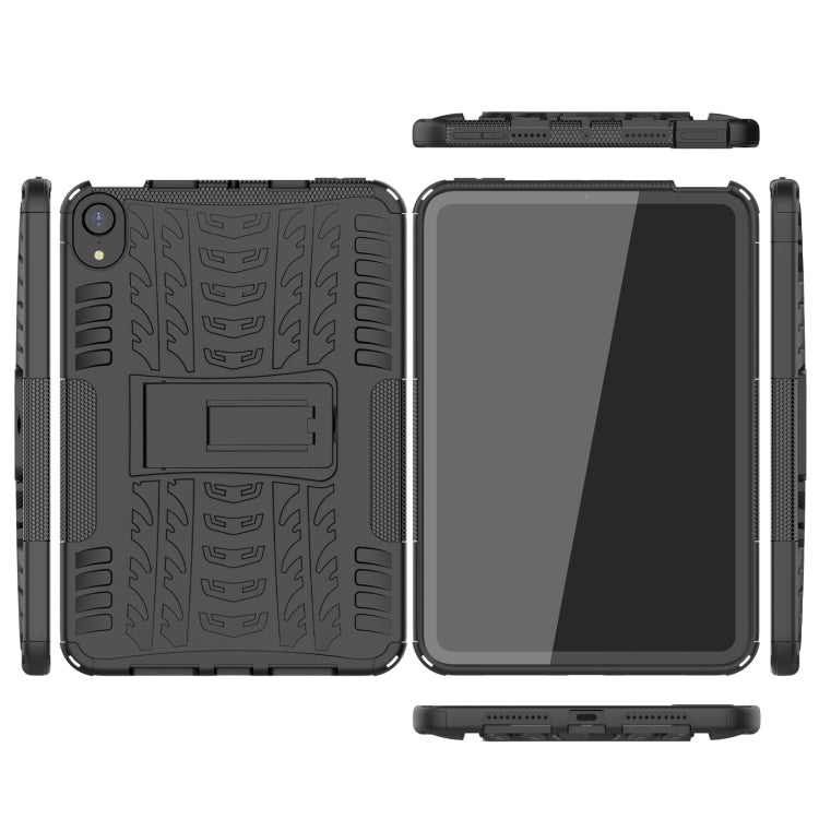 For iPad mini 6 Tire Texture TPU + PC Shockproof Tablet Case with Holder