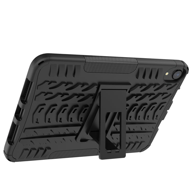For iPad mini 6 Tire Texture TPU + PC Shockproof Tablet Case with Holder