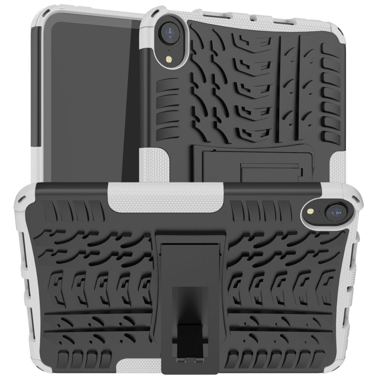 For iPad mini 6 Tire Texture TPU + PC Shockproof Tablet Case with Holder