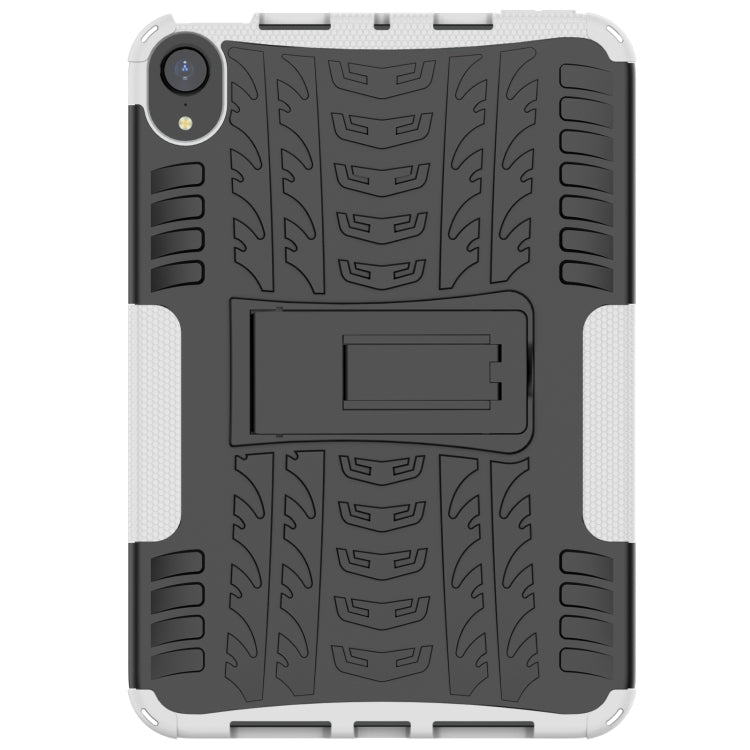 For iPad mini 6 Tire Texture TPU + PC Shockproof Tablet Case with Holder