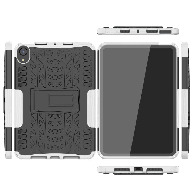 For iPad mini 6 Tire Texture TPU + PC Shockproof Tablet Case with Holder
