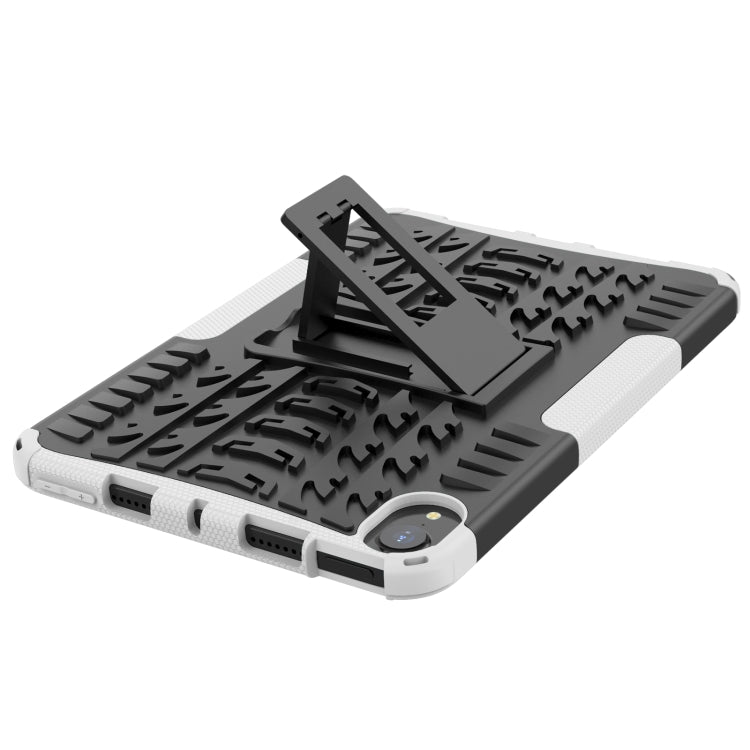For iPad mini 6 Tire Texture TPU + PC Shockproof Tablet Case with Holder