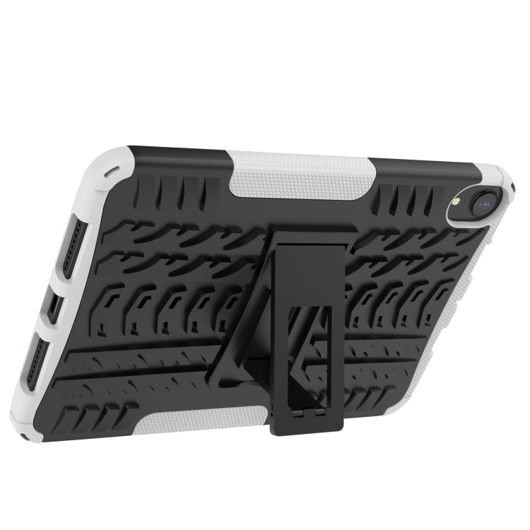 For iPad mini 6 Tire Texture TPU + PC Shockproof Tablet Case with Holder