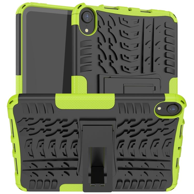 For iPad mini 6 Tire Texture TPU + PC Shockproof Tablet Case with Holder