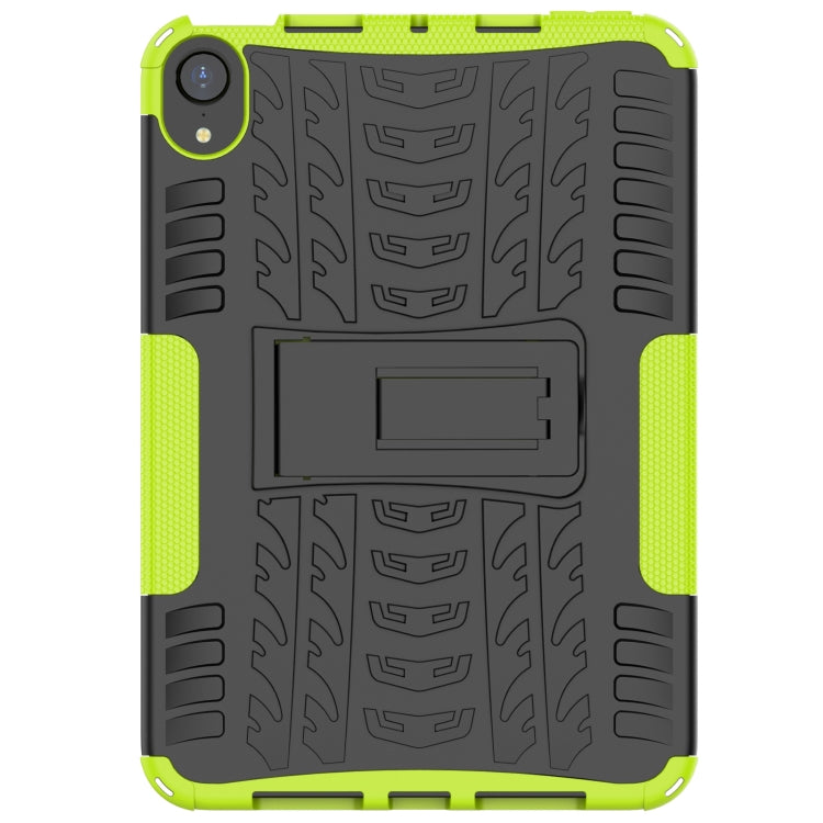 For iPad mini 6 Tire Texture TPU + PC Shockproof Tablet Case with Holder