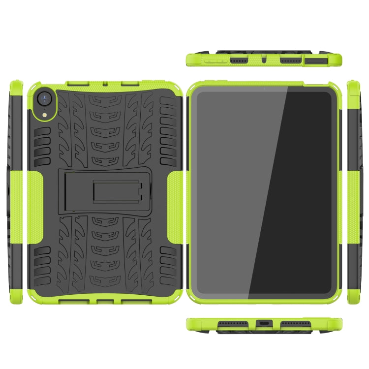 For iPad mini 6 Tire Texture TPU + PC Shockproof Tablet Case with Holder
