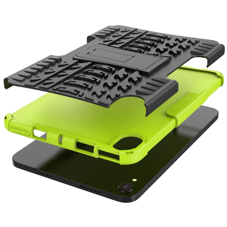 For iPad mini 6 Tire Texture TPU + PC Shockproof Tablet Case with Holder
