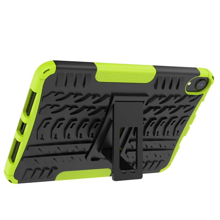 For iPad mini 6 Tire Texture TPU + PC Shockproof Tablet Case with Holder