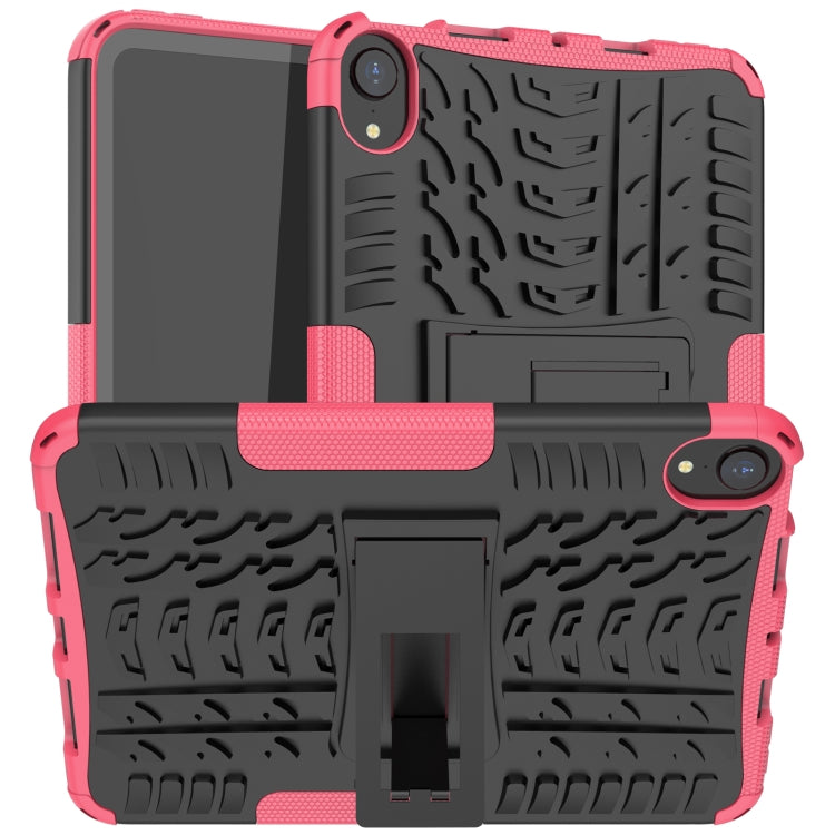 For iPad mini 6 Tire Texture TPU + PC Shockproof Tablet Case with Holder