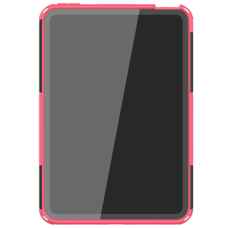 For iPad mini 6 Tire Texture TPU + PC Shockproof Tablet Case with Holder