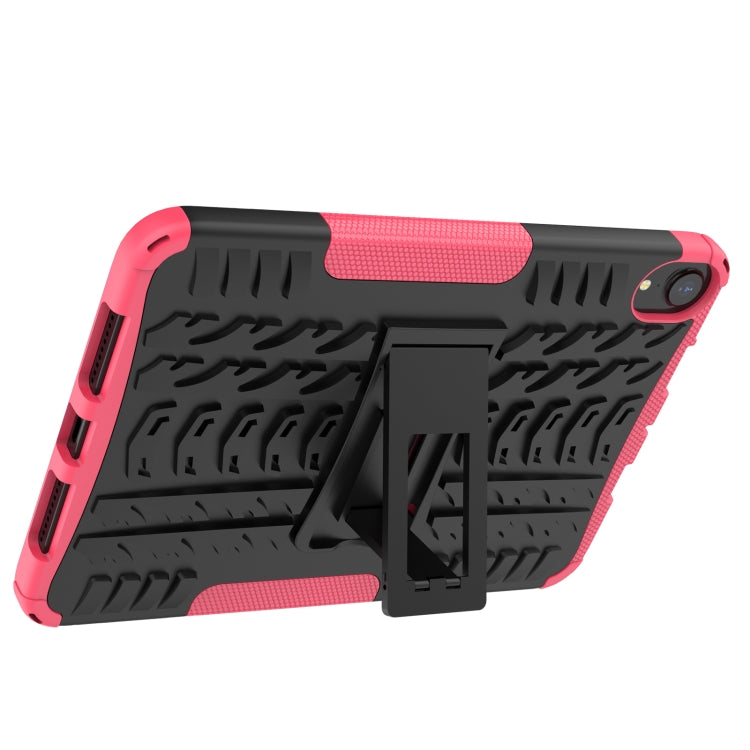 For iPad mini 6 Tire Texture TPU + PC Shockproof Tablet Case with Holder