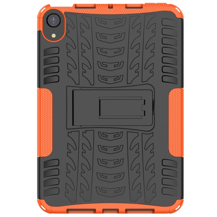 For iPad mini 6 Tire Texture TPU + PC Shockproof Tablet Case with Holder
