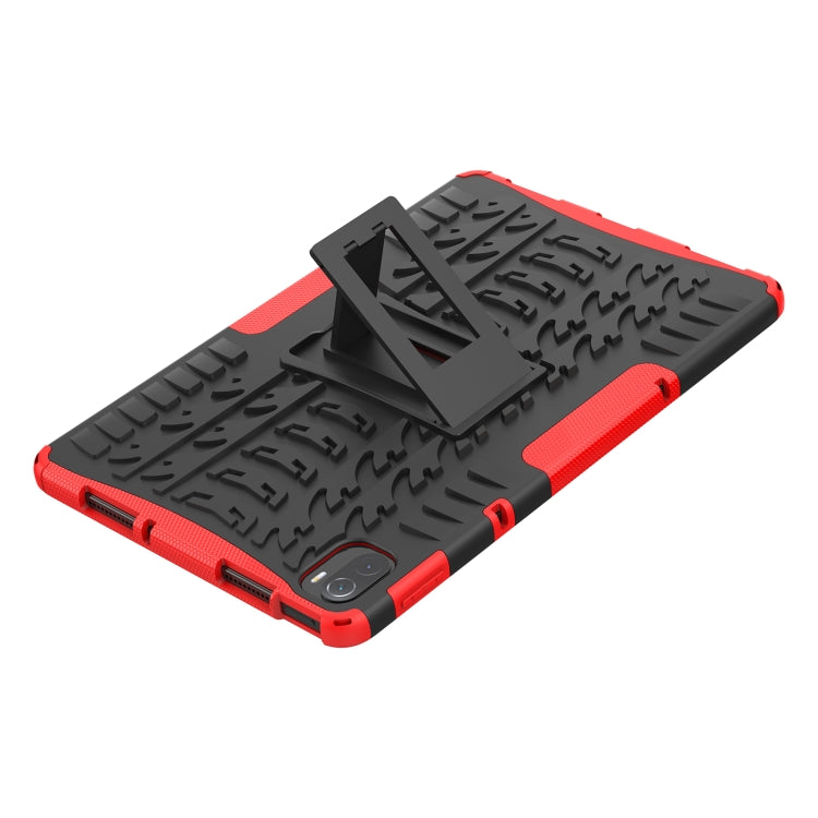 Tire Texture TPU + PC Shockproof Case with Holder For Xiaomi Pad 5 / 5 Pro