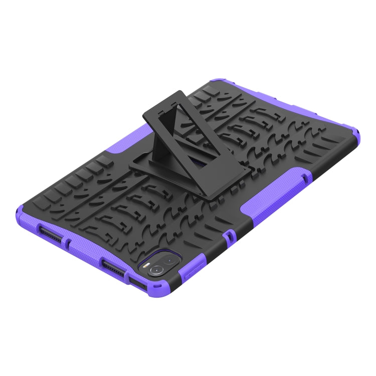 Tire Texture TPU + PC Shockproof Case with Holder For Xiaomi Pad 5 / 5 Pro