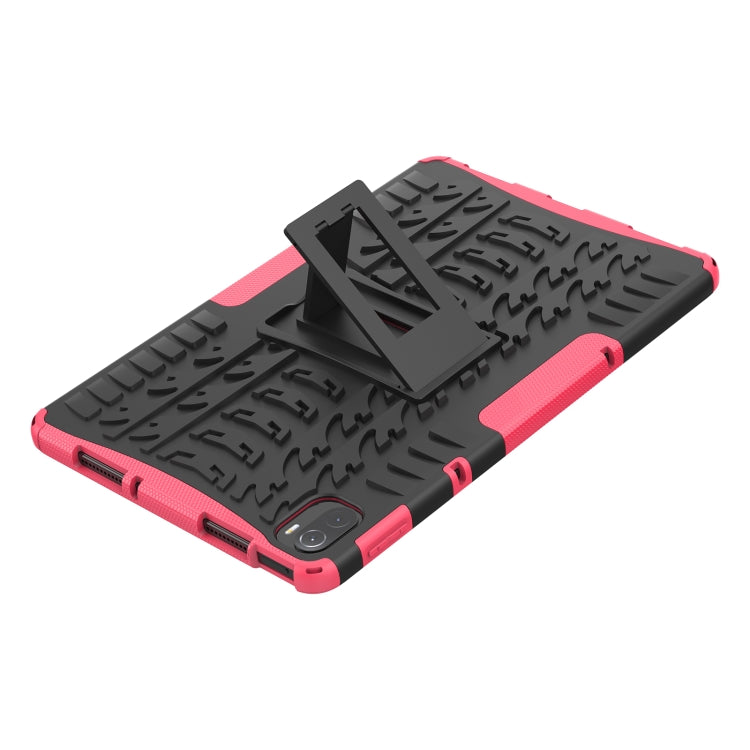 Tire Texture TPU + PC Shockproof Case with Holder For Xiaomi Pad 5 / 5 Pro