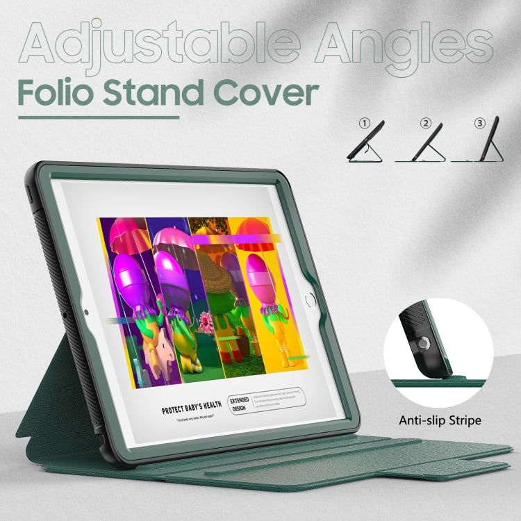 For iPad 10.2 2021 / 2020 / 2019 Litchi Texture Horizontal Flip PU Leather Case with Holder & Card Slots & Sleep / Wake-up Function & Pen Slot