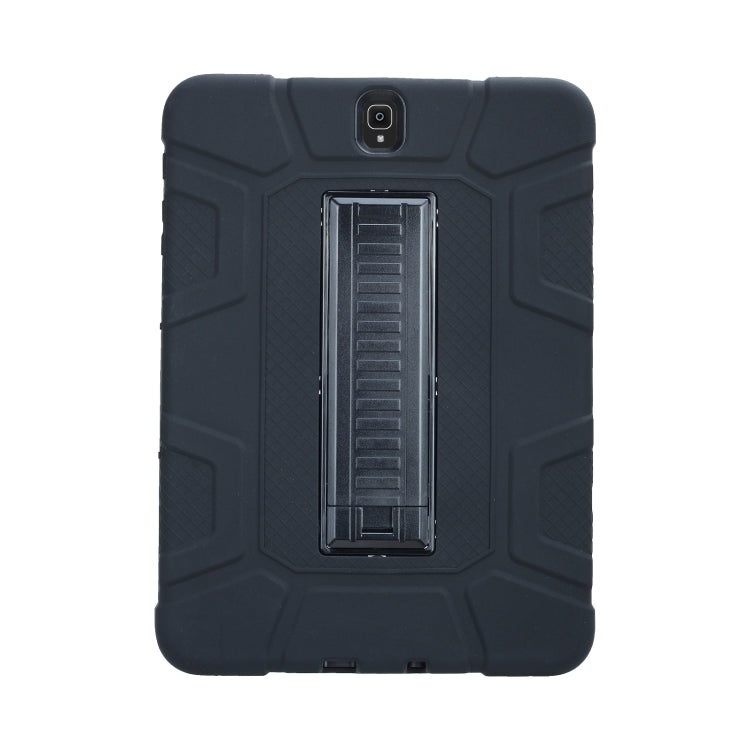For Samsung Galaxy Tab S3 9.7 T820 C5 Four Corners Shockproof Silicone + PC Protective Case with Holder