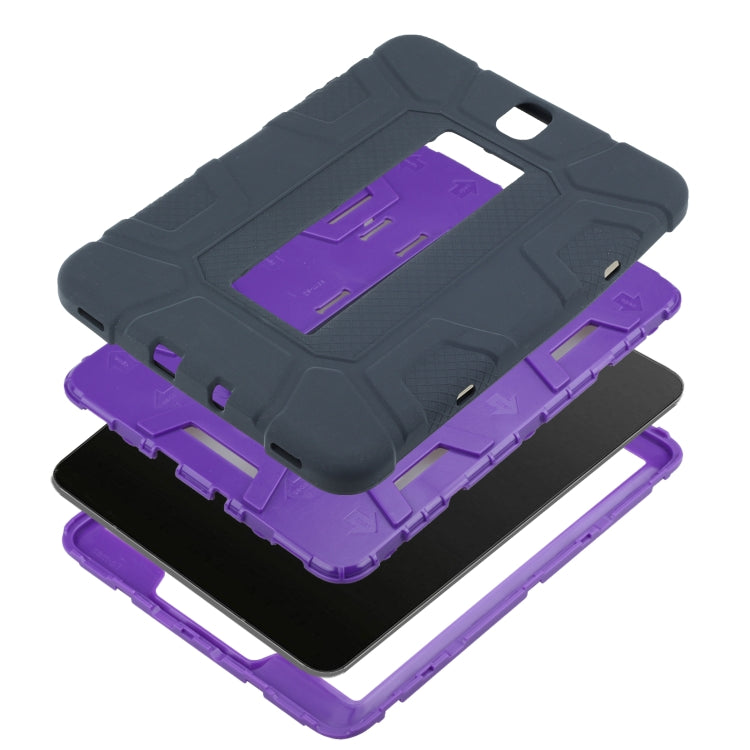 For Samsung Galaxy Tab S3 9.7 T820 C5 Four Corners Shockproof Silicone + PC Protective Case with Holder
