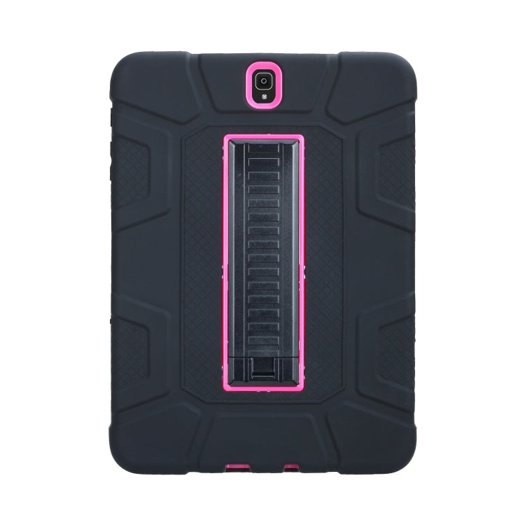For Samsung Galaxy Tab S3 9.7 T820 C5 Four Corners Shockproof Silicone + PC Protective Case with Holder