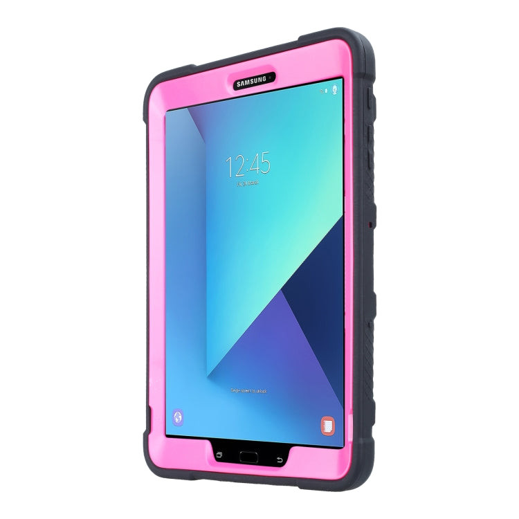 For Samsung Galaxy Tab S3 9.7 T820 C5 Four Corners Shockproof Silicone + PC Protective Case with Holder