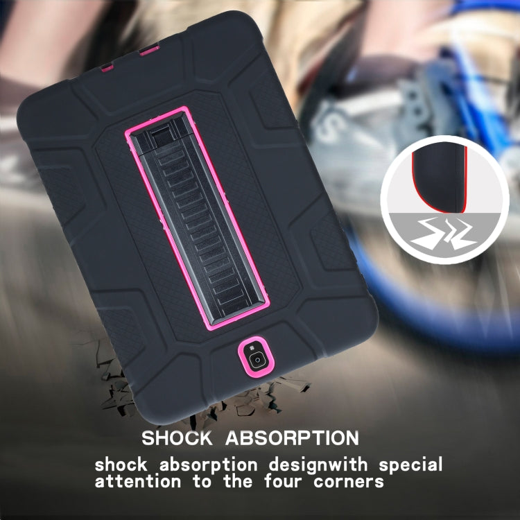 For Samsung Galaxy Tab S3 9.7 T820 C5 Four Corners Shockproof Silicone + PC Protective Case with Holder