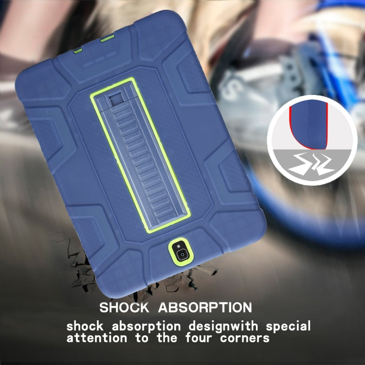 For Samsung Galaxy Tab S3 9.7 T820 C5 Four Corners Shockproof Silicone + PC Protective Case with Holder