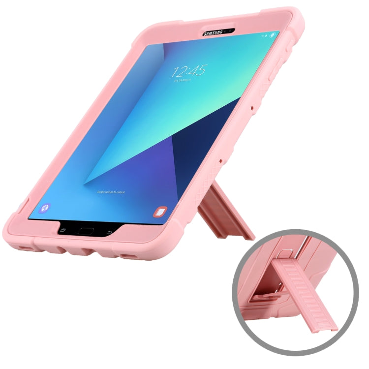 For Samsung Galaxy Tab S3 9.7 T820 C5 Four Corners Shockproof Silicone + PC Protective Case with Holder