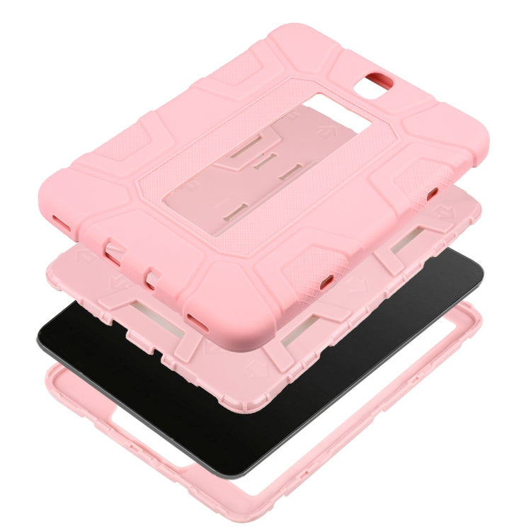 For Samsung Galaxy Tab S3 9.7 T820 C5 Four Corners Shockproof Silicone + PC Protective Case with Holder