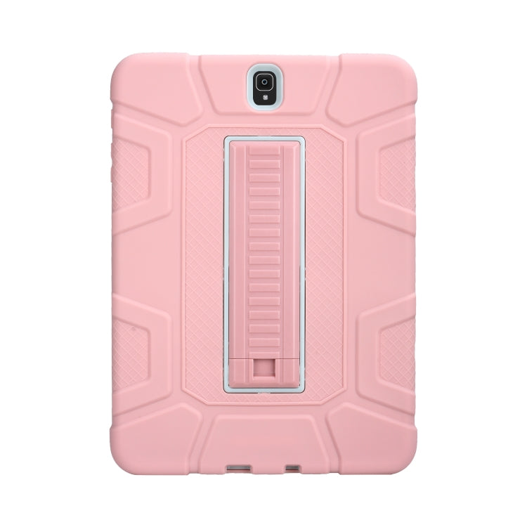 For Samsung Galaxy Tab S3 9.7 T820 C5 Four Corners Shockproof Silicone + PC Protective Case with Holder