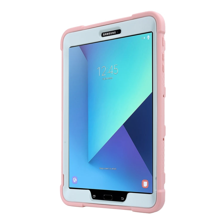 For Samsung Galaxy Tab S3 9.7 T820 C5 Four Corners Shockproof Silicone + PC Protective Case with Holder