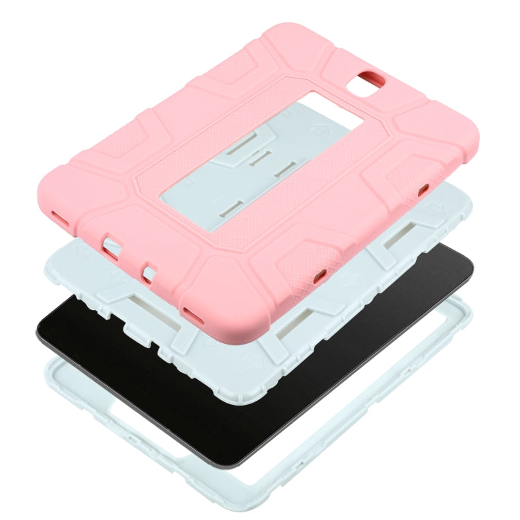 For Samsung Galaxy Tab S3 9.7 T820 C5 Four Corners Shockproof Silicone + PC Protective Case with Holder