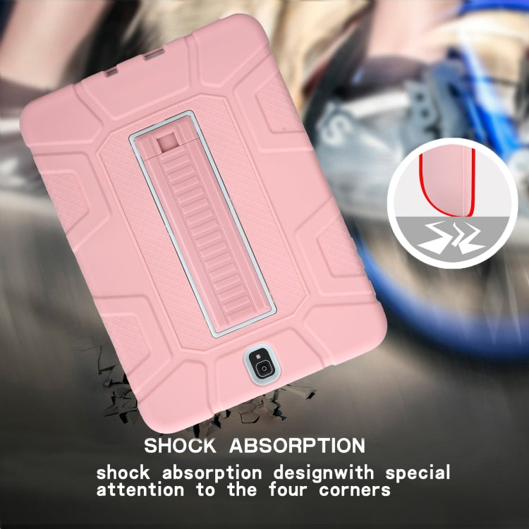 For Samsung Galaxy Tab S3 9.7 T820 C5 Four Corners Shockproof Silicone + PC Protective Case with Holder