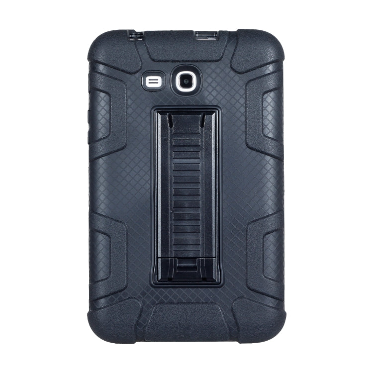 For Samsung Galaxy Tab E 7.0 T110 C5 Four Corners Shockproof Silicone + PC Protective Case with Holder