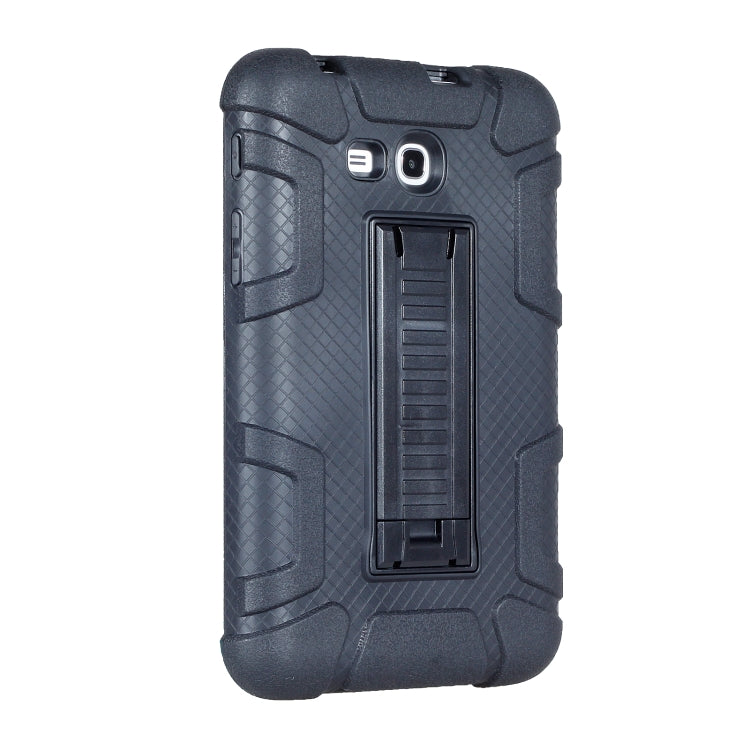 For Samsung Galaxy Tab E 7.0 T110 C5 Four Corners Shockproof Silicone + PC Protective Case with Holder