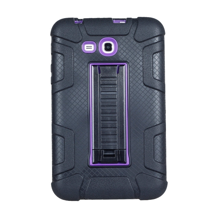 For Samsung Galaxy Tab E 7.0 T110 C5 Four Corners Shockproof Silicone + PC Protective Case with Holder