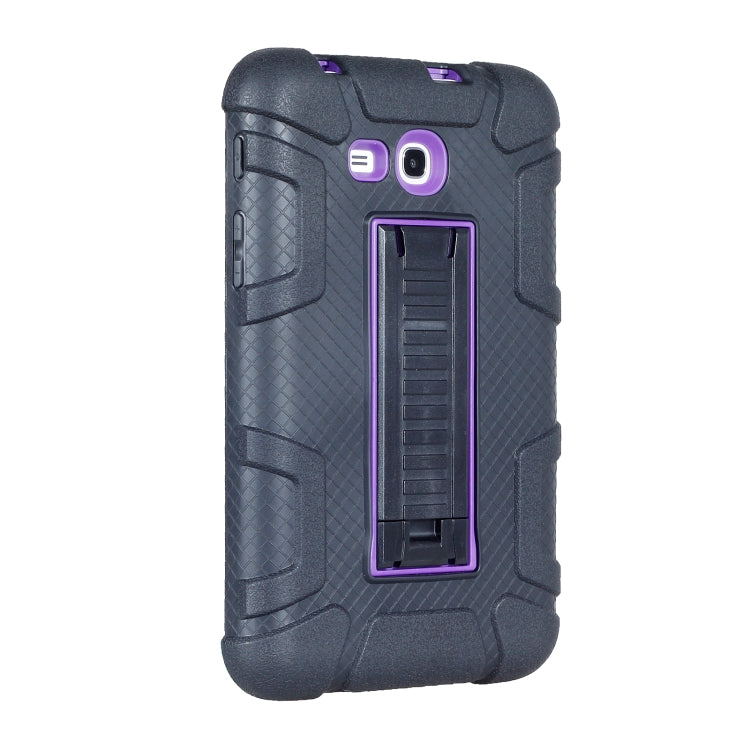 For Samsung Galaxy Tab E 7.0 T110 C5 Four Corners Shockproof Silicone + PC Protective Case with Holder