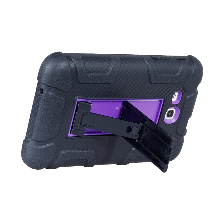 For Samsung Galaxy Tab E 7.0 T110 C5 Four Corners Shockproof Silicone + PC Protective Case with Holder